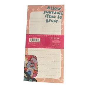 Pink Lomein OCS Designs Postive Afrocentric Afro Stationary To-Do Notepad Set